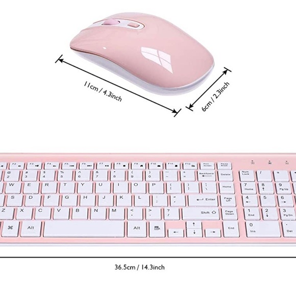 Blush Pink Mouse and Key board - Picture 5 of 8